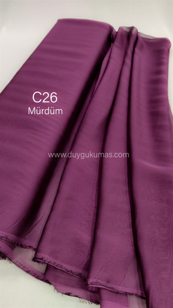 Mürdüm Rengi C26 Janjan Şifon