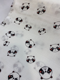Panda Surat Desenli Müslin Bezi D88