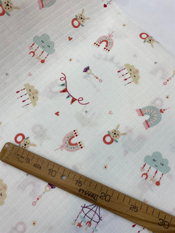 Pembe Bulut Dönence Baby Desenli Müslin Bezi D115