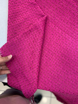 Pembe Düz Renk Tüvit Kumaş