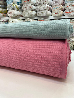 Şeker Pembe Örgü Desen Pike