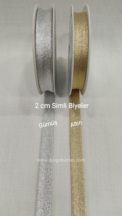 Simli Biye 2 cm Genişlikli (Metre İle)