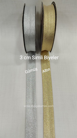 Simli Biye 3 cm Genişlikli (1 Top)