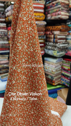Taba Çıtır Desen Çift En Viskon