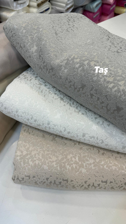 Taş Rengi Mini Çiçek Desen Etuval Şönil Pike