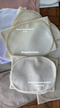 Üçlü Çiçek Şablon ve İpler Dahil Oval Set (DK 48)