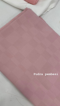 Waffle Desen Organik Pamuk Bambu Pike Kumaşı