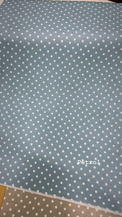 Yıldızlı Linen Kumaş