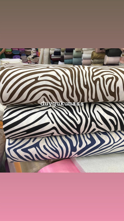 Zebra Desen Duck Keteni