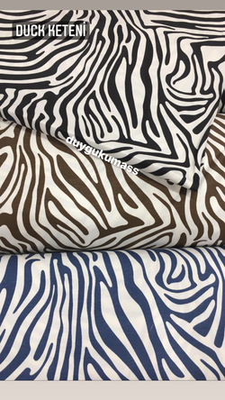Zebra Desen Duck Keteni