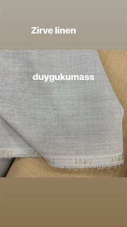 Zirve 4 x 4 İşlemelik Linen Kumaş