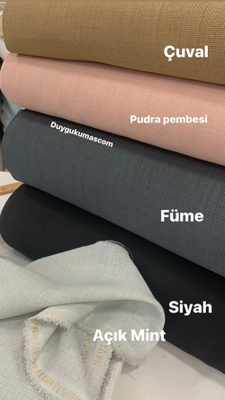 Zirve 4 x 4 İşlemelik Linen Kumaş