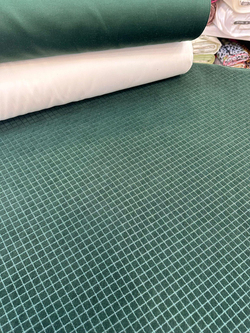 Zümrüt Yeşili Mini Baklava Desen Etuval Şönil Pike