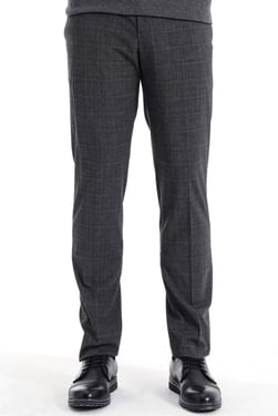 Morven Erkek Ekose Slimfit Pantolon Siyah