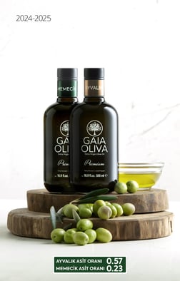 Ödüllü 2li Premium Ayvalık ve Premium Memecik 500 ml Erken Hasat Natürel Sızma Zeytinyağı (Yeni Hasat)