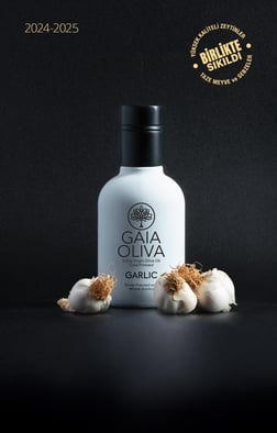Sarımsak Çeşnili 250 ml Natürel Sızma Zeytinyağı (Yeni Hasat)