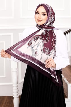 Hira Desen Soft Şal -5