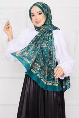 Hürrem Desenli Tesettür Şal -3