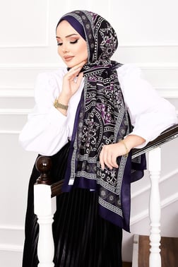 Madalyon Desen Soft Şal -11