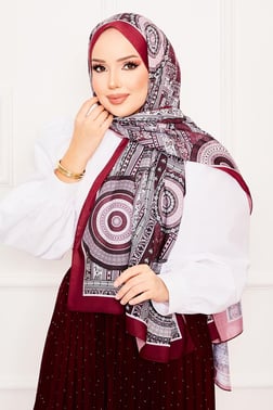 Platon Desenli Soft Şal -10