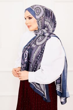 Platon Desenli Soft Şal -11