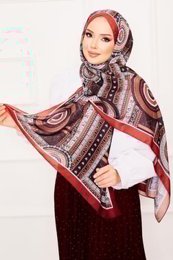 Platon Desenli Soft Şal -15