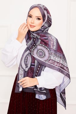 Platon Desenli Soft Şal -20