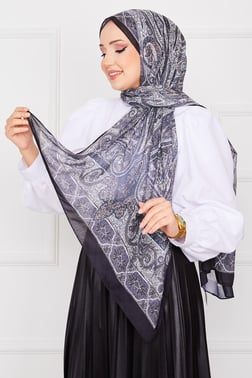 Selanik Desen Tesettür Şal -6