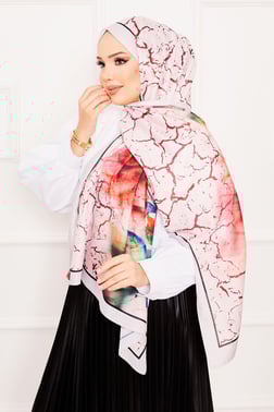 Yaprak Desen Soft Şal -3