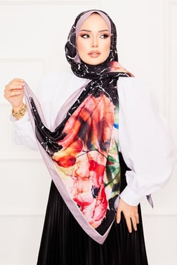 Yaprak Desen Soft Şal -6