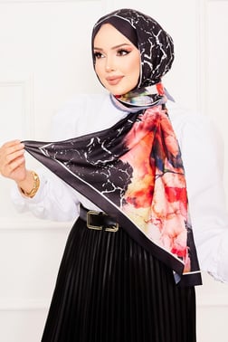 Yaprak Desen Soft Şal -8