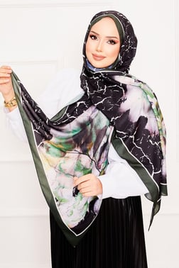 Yaprak Desen Soft Şal -9