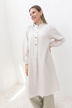 Stone-Linen Tunic