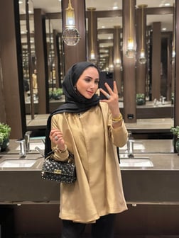 GOLDEN TASARIM TUNİK GOLD RENK