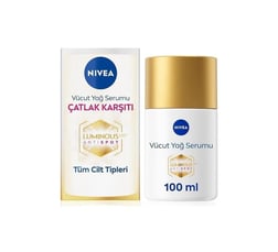 NIVEA BODY - Vücut Bakım Serumu - LUMinouS630 Anti Stretch Mark Body Oil, Kilo Değişimi ve HAMİLELİK Dönemi Oluşan Vücut Çatlaklarına Karşı Özel Yağ Bakım AntiSpot Etkili Serum 100 ML