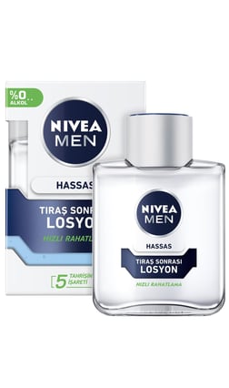 NIVEA MEN Care -Nivea Tıraş Serisi - Erkek Bakım -Hassas Tıraş Sonrası Rahatlatıcı ve Konforlu Deneyim Tıraş Losyonu  - 100ML