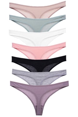 Vanilya Secret Pamuk Tanga 7'Li Paket Asorti