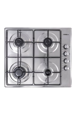 Arnell Lifos Set Üstü Otomatik Çakmaklı 4lü Inox Çakmaklı Ocak