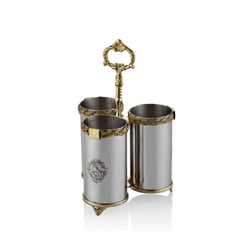 KaşıklıkBlack Pearl Halatlı Ottomans Dik Kaşıklık