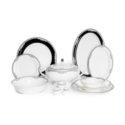 12 Kişilik Yemek TakımıMaxx Doria Silver Nagi 12 Kişilik 72 Parça Porselen Yemek Takımı