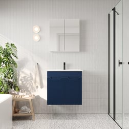 BANYO DOLABI AYNALI CNC İŞLEMELİ MEMBRAN KAPAKLI 65 cm
