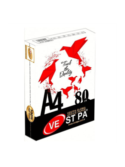 A4 Vestpa Beyaz Fotokopi Kağıdı 1.Kalite 80gr 500 adet