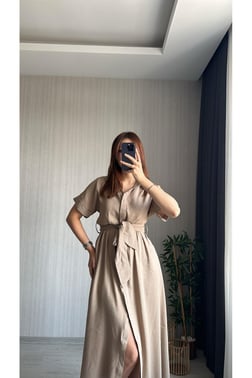 Gömlek Elbise | Vizon