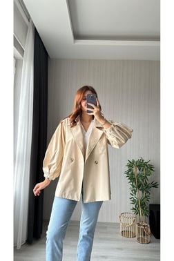 Oversize Trençkot | Taş