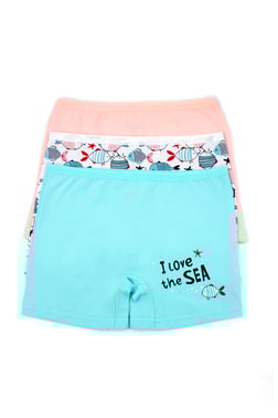 Kız Çocuk 3'lü Boxer Likralı (%96 Pamuk)