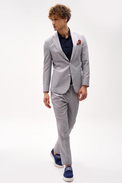 ERKEK BEJ SLIM FIT / DAR KALIP MONO YAKA TAKIM ELBİSE