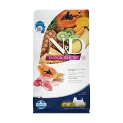 N&D Tropical Selection Kuzu Etli ve Tropikal Meyveli 1.5 Kg Mini Yetişkin Kuru Köpek Maması