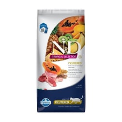N&D Tropical Selection Kuzu Etli ve Tropikal Meyveli 10 Kg Kısırlaştırılmış Kuru Kedi Maması
