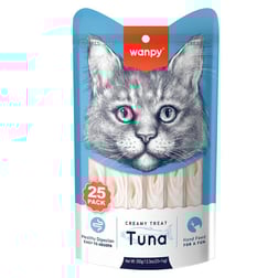 Wanpy Ton Balıklı 25*14 gr Krema Kedi Ödülü