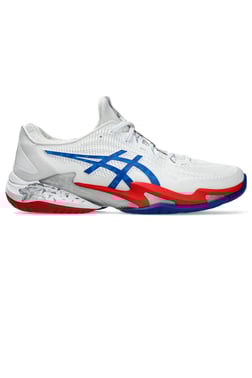 Asics Asics Court FF 3 Novak Beyaz Mavi Erkek Tenis Ayakkabısı